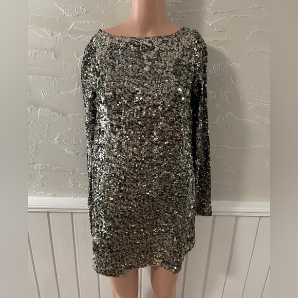 Free people tarnished gold sequined tunic - Picture 3 of 8